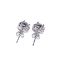 Black CZ Hoop Earrings – AAA Clear Zirconia Butterfly Stud Earrings