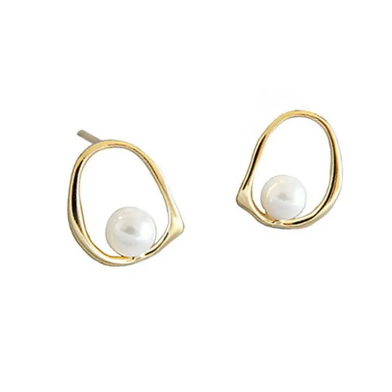 925 Sterling Silver Earrings For Women Trendy Simple Gold Waterdrop Earring Jewelry Prevent Allergy Party Christmas Accessories