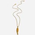 Peri'sbox Trendy 4 Designs Stainless Steel 18K Gold Plated Fish Pendant Necklace for Women Waterproof Beach Party Jewelry Summer