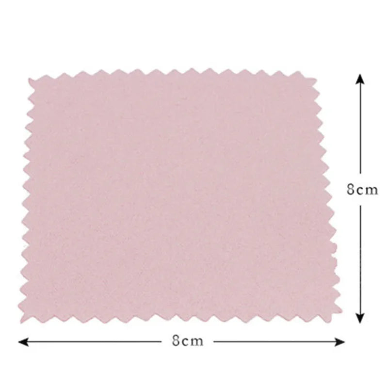 Fashion50 PCS Silver Polishing Cloth Cleaner Jewelry Cleaning Cloth Anti-Tarnish Tool Hot Sale