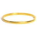 18K Gold-Plated Evil Eye 316L Stainless Steel Slim Cuff Bracelet