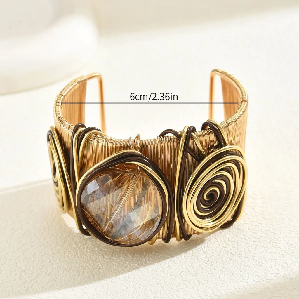 Boho Waterproof Cubic Zirconia Bangles Stainless Steel Bracelets Tarnish Free Jewelry for Women Factory Wholesales Customize