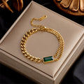 DIEYURO 316L Stainless Steel Gold Color Charm Bangle Bracelet For Women New Trend Rustproof Wrist Jewelry Party Gifts Bijoux
