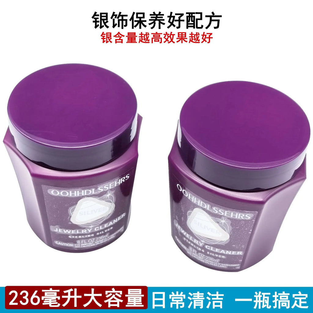 Silver Cleaner Tarnish Remover for Jewelry Polishing - Oxidation Restoration Liquid Safe Non Abrasive for Rings Necklaces Bracel