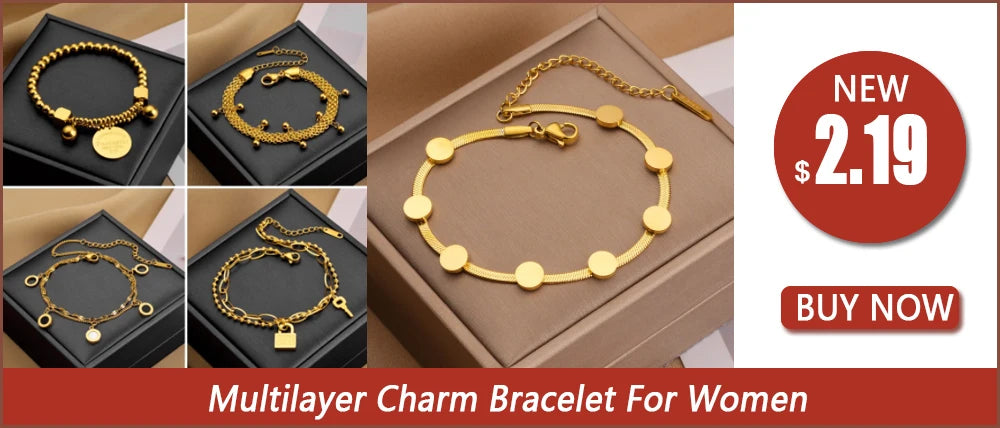 DIEYURO 316L Stainless Steel Gold Color Charm Bangle Bracelet For Women New Trend Rustproof Wrist Jewelry Party Gifts Bijoux
