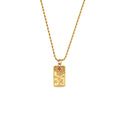 Celestial Tarot Star Moon Pendant Necklace for Women