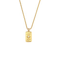 Celestial Tarot Star Moon Pendant Necklace for Women