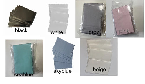 100PCS 10X6.5CM 7Colors Package Silver Gold Polish Cloth Anti Tarnish Jewellery Tools Sterling Silver Polishing Cleaning