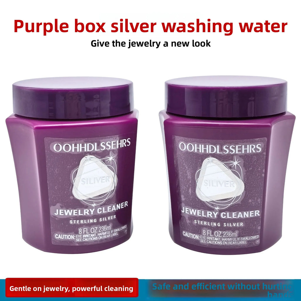 Silver Cleaner Tarnish Remover for Jewelry Polishing - Oxidation Restoration Liquid Safe Non Abrasive for Rings Necklaces Bracel
