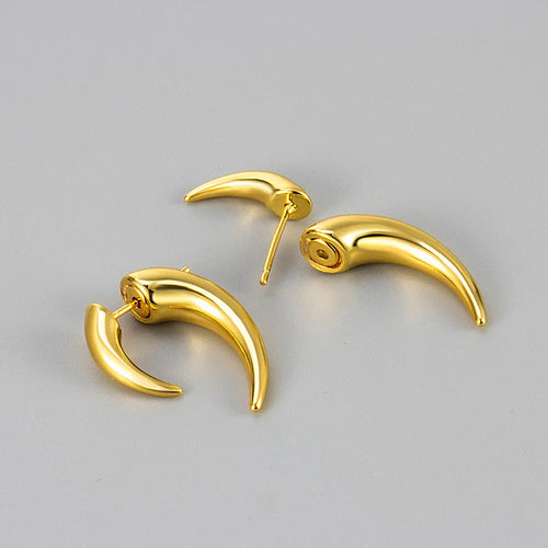 925 Sterling Silver Earrings For Women Trendy Simple Gold Waterdrop Earring Jewelry Prevent Allergy Party Christmas Accessories