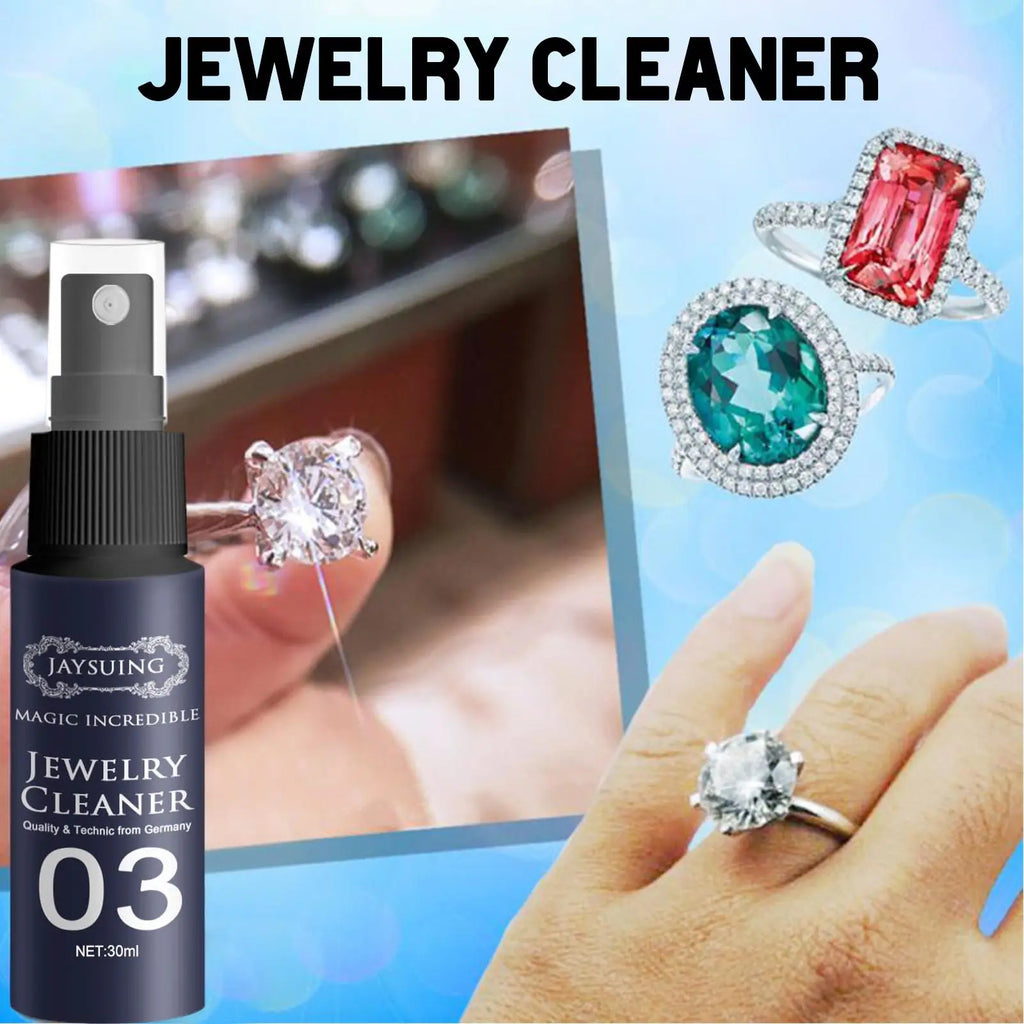 Jewelry Cleaner Cleaning Solution Tarnish Remover Stain-free Smooth Diamonds Gold Jewelry Clean Liquid Polishing Spray Kits