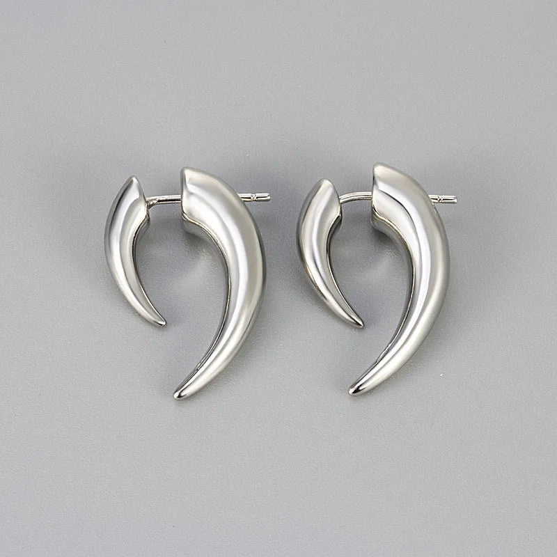 925 Sterling Silver Earrings For Women Trendy Simple Gold Waterdrop Earring Jewelry Prevent Allergy Party Christmas Accessories