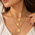 Celestial Tarot Star Moon Pendant Necklace for Women